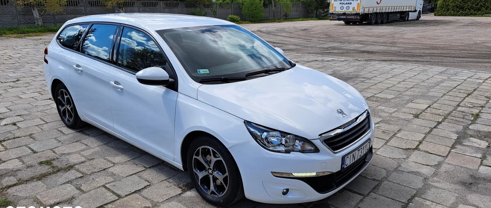 Peugeot 308 cena 43900 przebieg: 120000, rok produkcji 2017 z Inowrocław małe 301